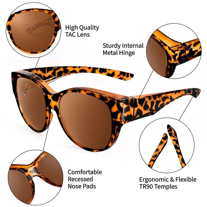 🕶️2025 Neue übergroße Cat-Eye-Sonnenbrille☀️Polarisiert, UV400-Schutz
