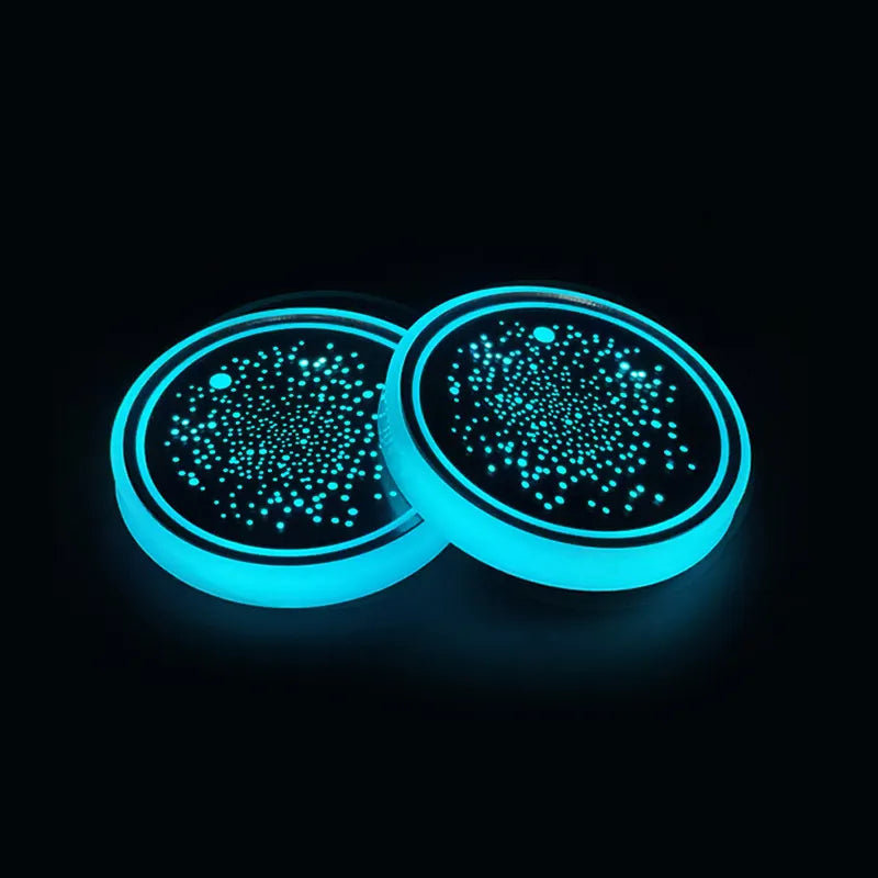 Heißer Sale 🎁50% RABATT 🎁7-farbige LED-Auto-Logo-Becherhalter mit Beleuchtung (1 Paar)