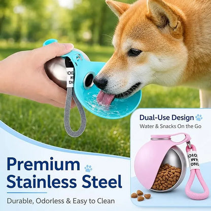 2 in 1 Portable Dog Water Bottle for Dogs