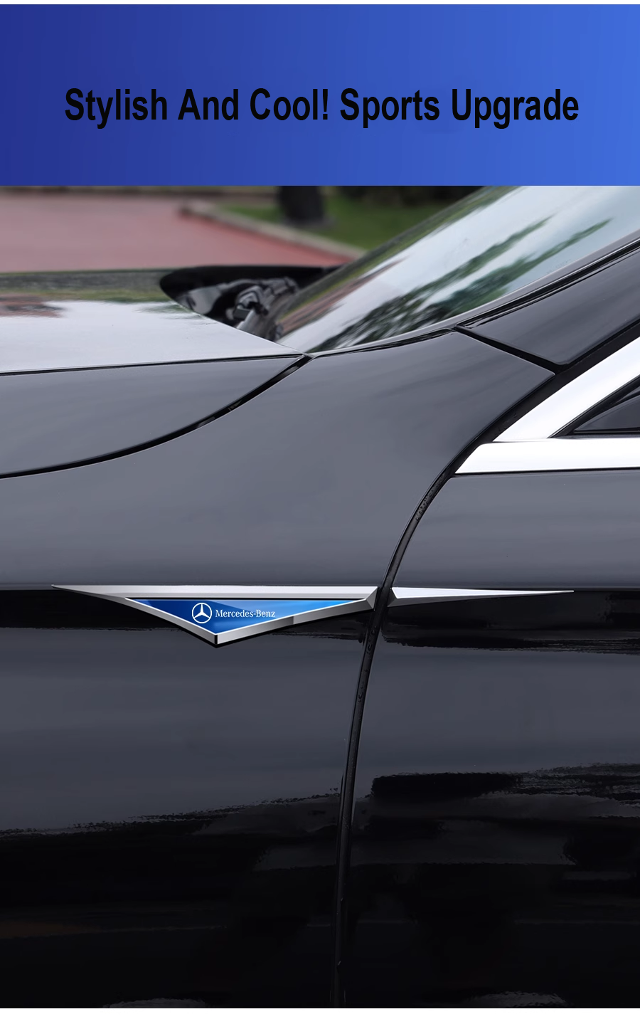 Kreative galvanisierte Auto-Aufkleber aus Metall✨2 Stück✨