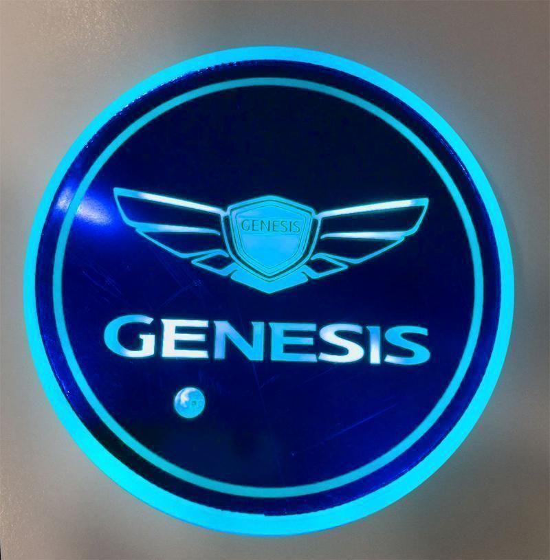 Heißer Sale 🎁50% RABATT 🎁7-farbige LED-Auto-Logo-Becherhalter mit Beleuchtung (1 Paar)