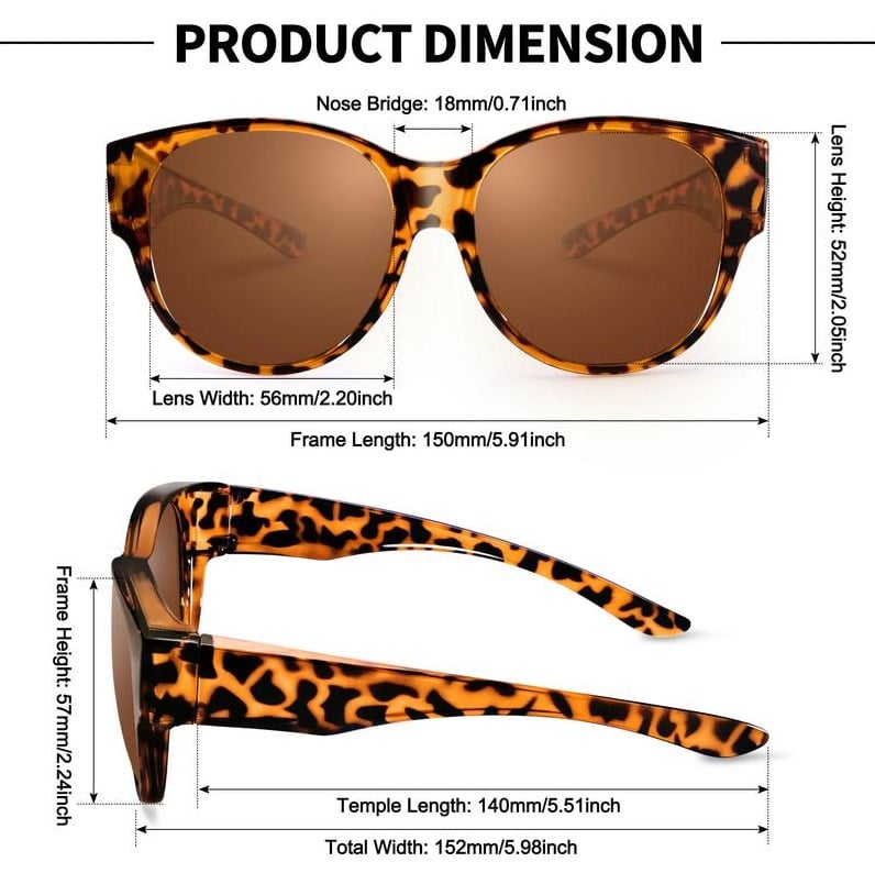 🕶️2025 Neue übergroße Cat-Eye-Sonnenbrille☀️Polarisiert, UV400-Schutz