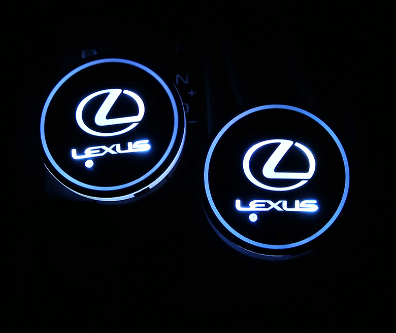 Heißer Sale 🎁50% RABATT 🎁7-farbige LED-Auto-Logo-Becherhalter mit Beleuchtung (1 Paar)