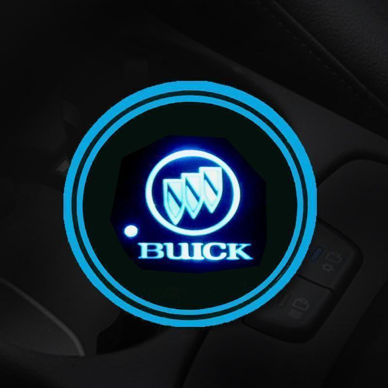Heißer Sale 🎁50% RABATT 🎁7-farbige LED-Auto-Logo-Becherhalter mit Beleuchtung (1 Paar)