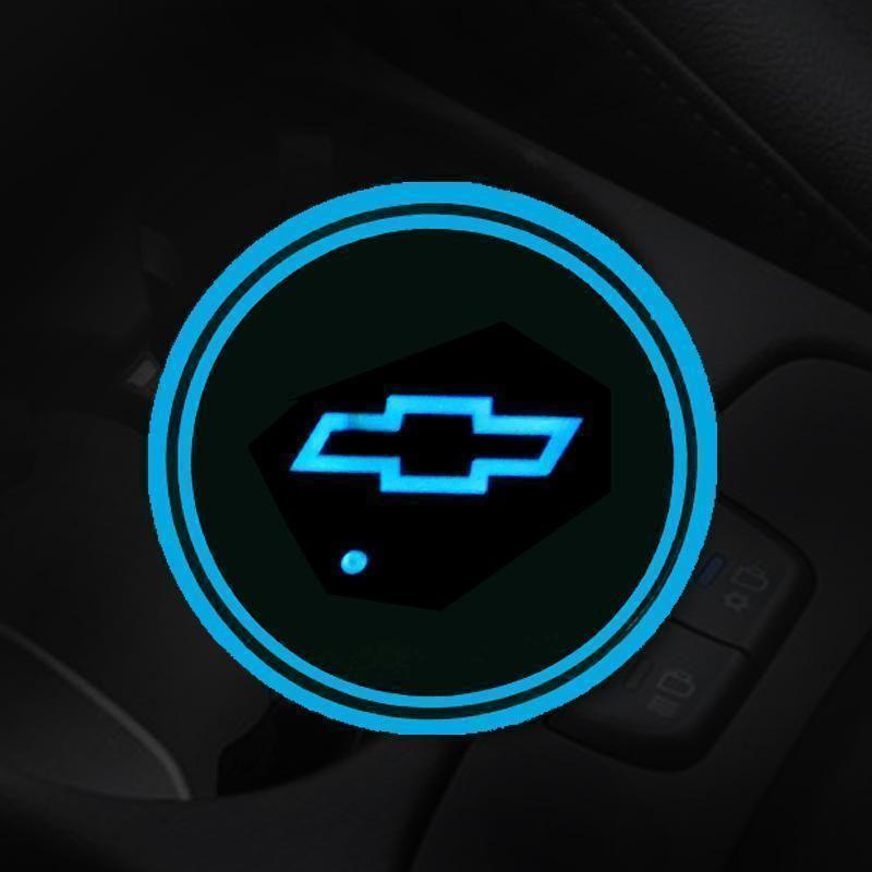 Heißer Sale 🎁50% RABATT 🎁7-farbige LED-Auto-Logo-Becherhalter mit Beleuchtung (1 Paar)