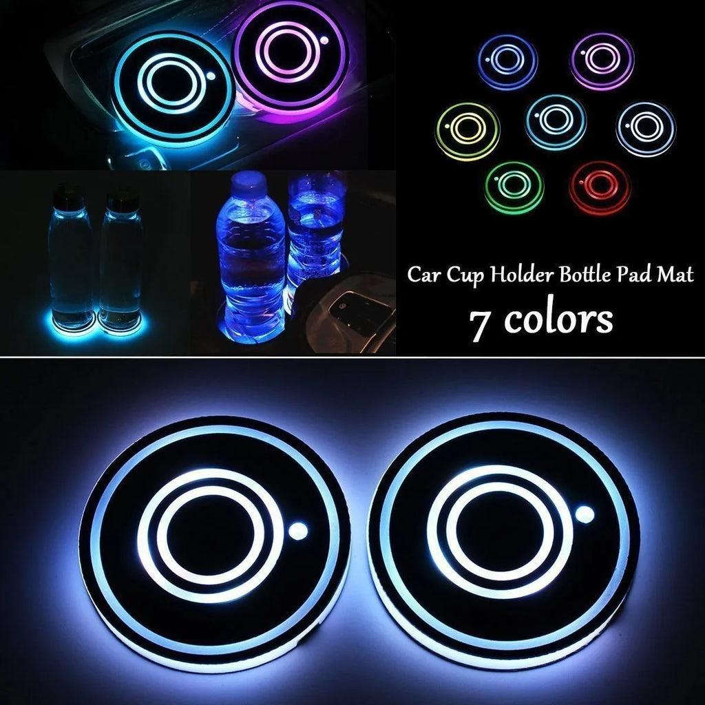 Heißer Sale 🎁50% RABATT 🎁7-farbige LED-Auto-Logo-Becherhalter mit Beleuchtung (1 Paar)