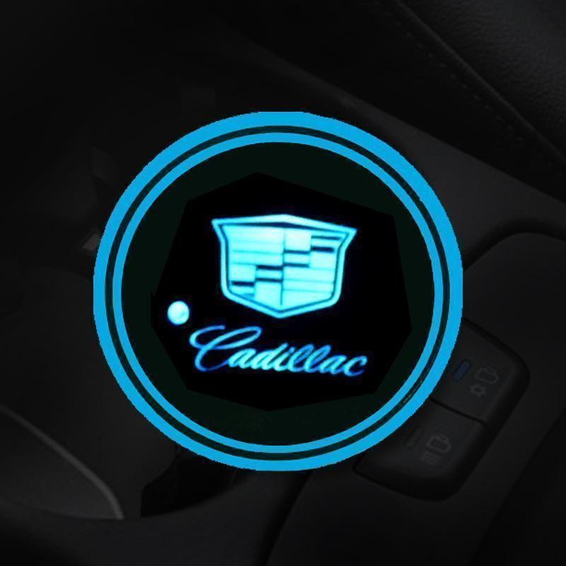 Heißer Sale 🎁50% RABATT 🎁7-farbige LED-Auto-Logo-Becherhalter mit Beleuchtung (1 Paar)