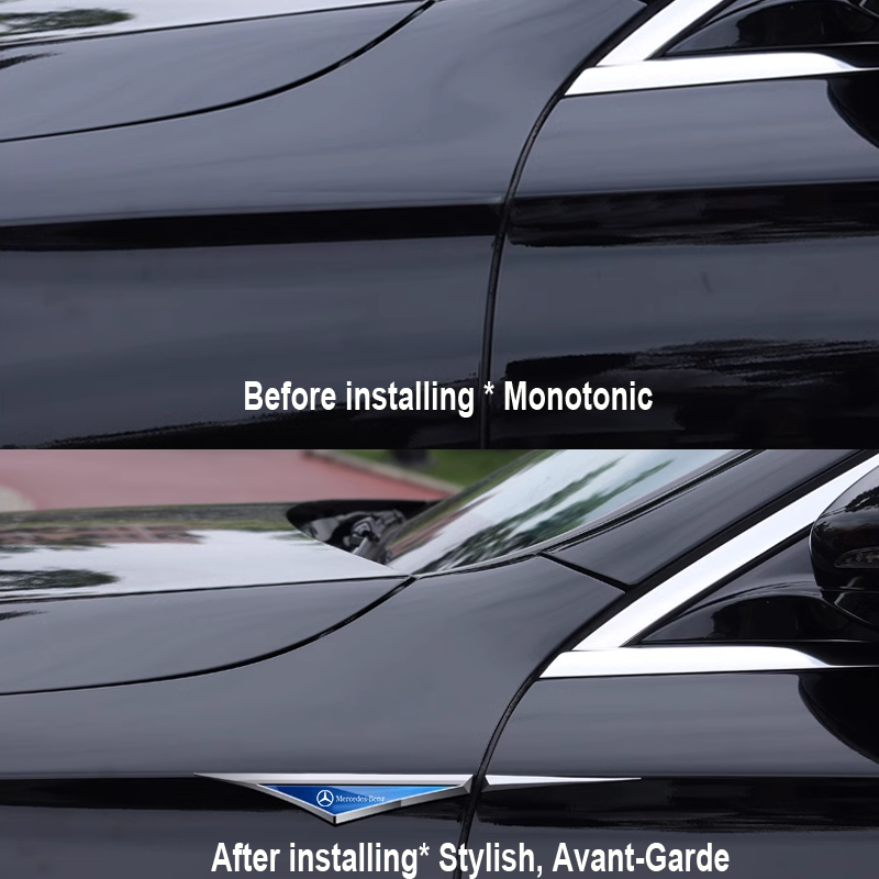 Kreative galvanisierte Auto-Aufkleber aus Metall✨2 Stück✨