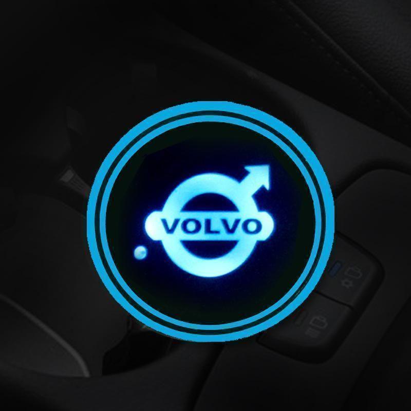 Heißer Sale 🎁50% RABATT 🎁7-farbige LED-Auto-Logo-Becherhalter mit Beleuchtung (1 Paar)