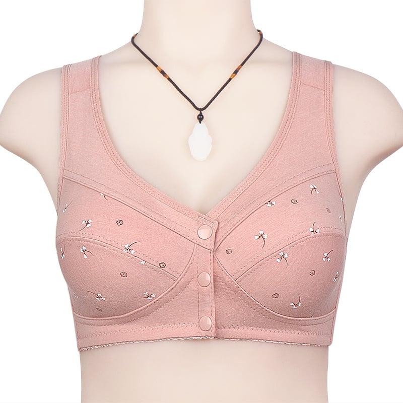 🔥1 kaufen, 3 erhalten (3er-Pack)🔥Design-Baumwoll-BH mit Vorderverschluss für Senioren – KOSTENLOSER VERSAND