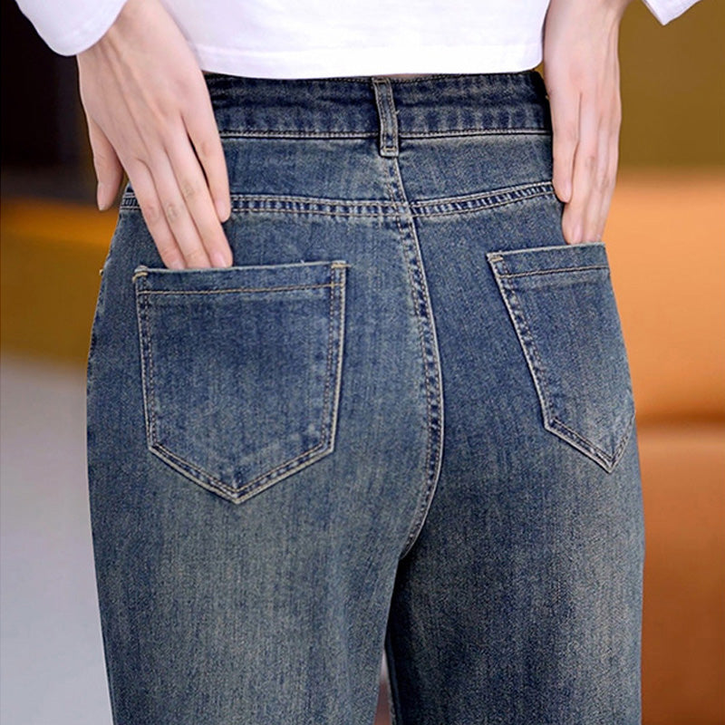 Vielseitige, locker geschnittene Straight-Jeans für Damen