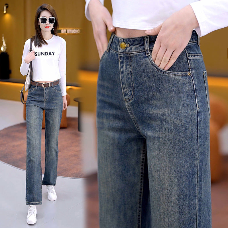 Vielseitige, locker geschnittene Straight-Jeans für Damen