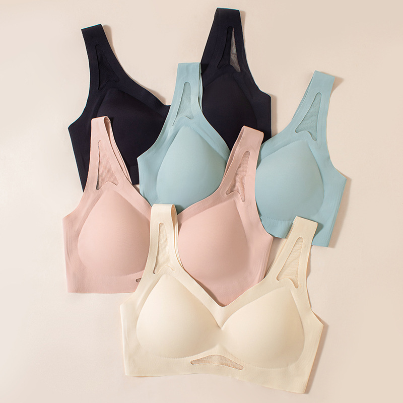 Nahtloser, atmungsaktiver bügelloser BH für Damen