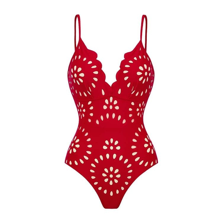 Sexy Badeanzug für Damen mit passendem langen Schwimmrock