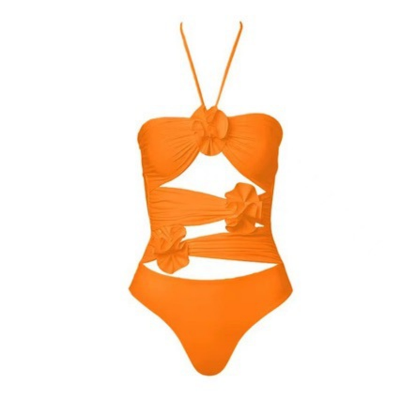 🔥Heißer Sale – 50 % Rabatt🔥Modischer Damen-Badeanzug mit Blumenmuster und Rock, einteilig