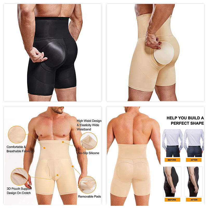 🔥Bauchweg-Shapewear mit Po-Lift für Herren mit hohem Bund
