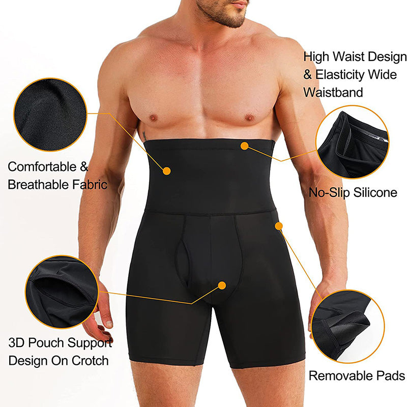 🔥Bauchweg-Shapewear mit Po-Lift für Herren mit hohem Bund