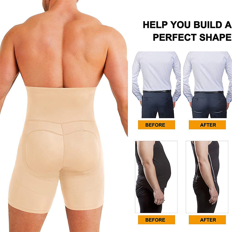 🔥Bauchweg-Shapewear mit Po-Lift für Herren mit hohem Bund
