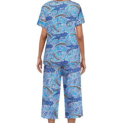 🎁Hot Sale 50% OFF⏳Women's Printed Top & Pants Sleepwear Set