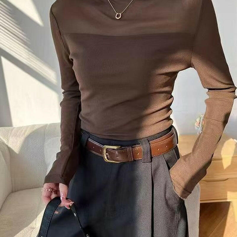 💃 Letzter Tag im Sale -50% RABATT🎉 Damen-Oberteil mit Glitzer, transparentem Mesh, langen Ärmeln und Raffung