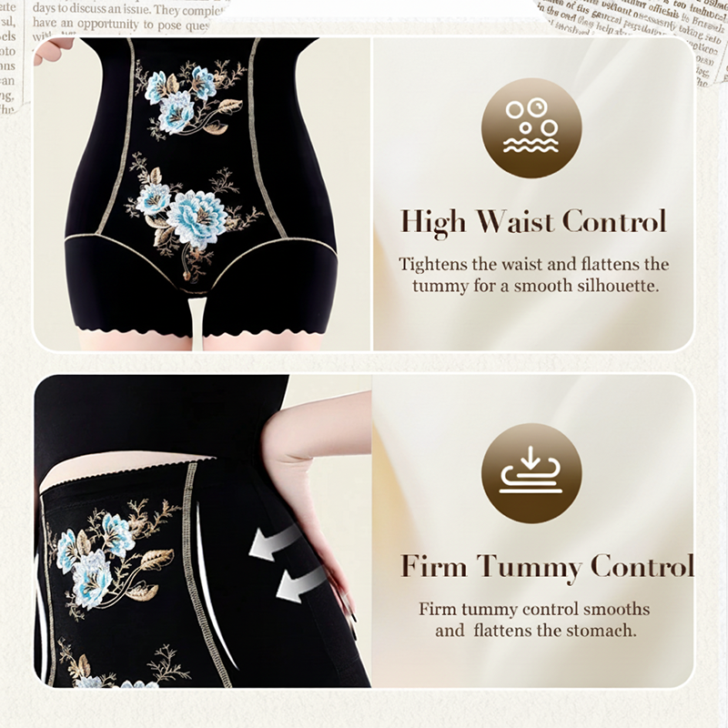 Damen-Formshorts mit hoher Taille und Bauchweg-Effekt
