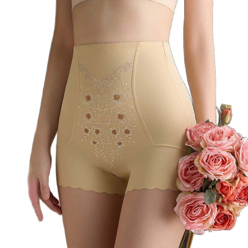 Bestickter Damen-Slip mit hoher Taille und Bauch-weg-Effekt