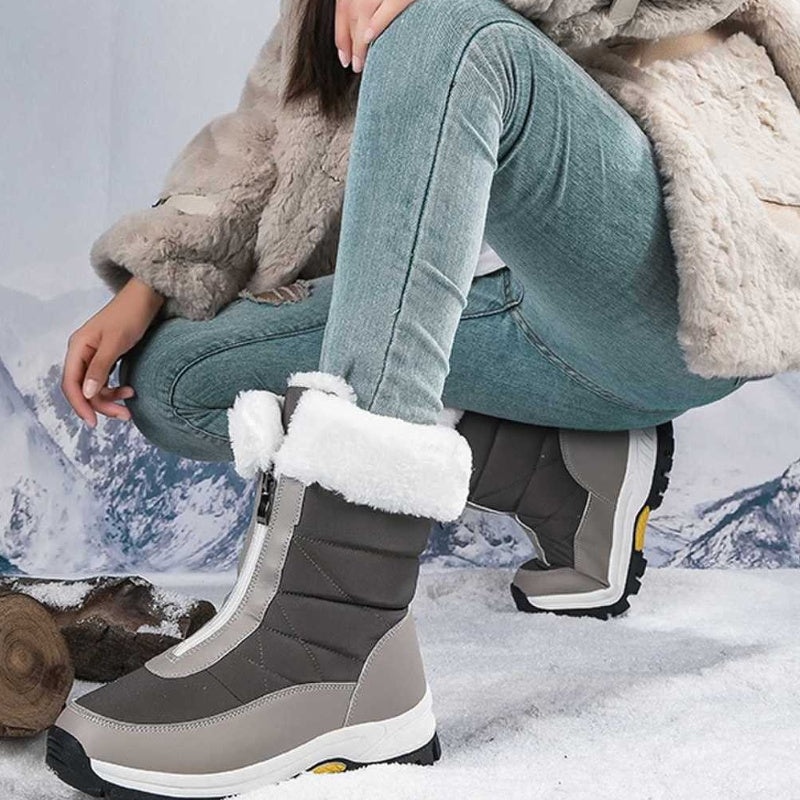 ⏳Zeitlich begrenzt 50% Rabatt⏰Rutschfeste warme Damen-Winterstiefel mit Reißverschluss👢