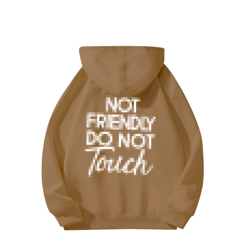 🎁Neuheiten 2026 50% RABATT💥"Not Friendly Do Not Touch"-Print-Hoodies🖤