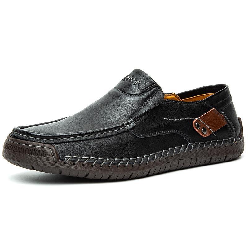 💎 60 % RABATT! 💎 Klassische Herren-Slipper aus Leder – Erstklassiges Kalbsleder, ganztägiger Tragekomfort & müheloser Stil