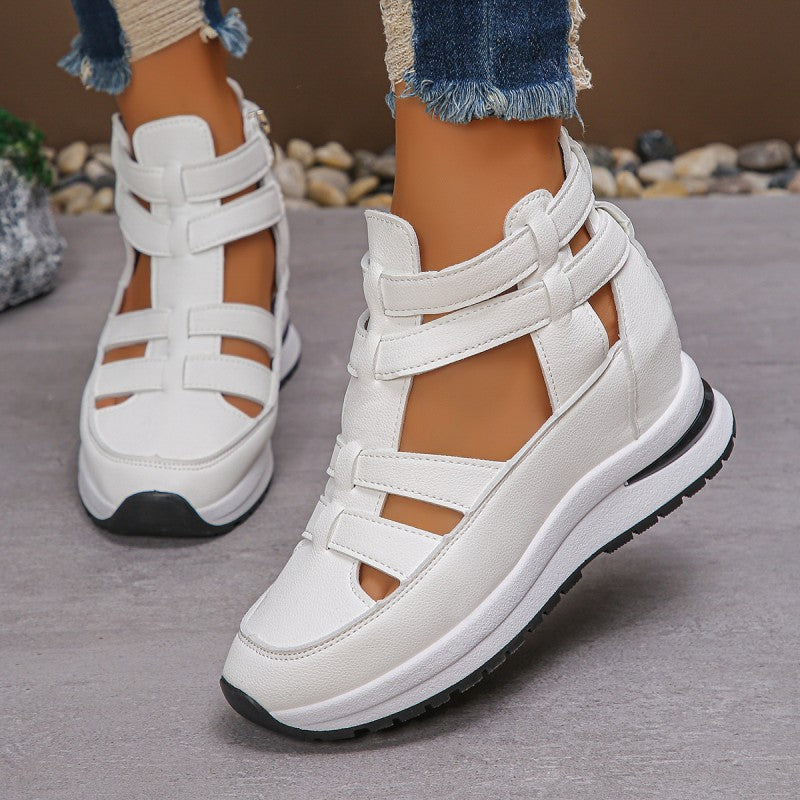 ⏳Zeitlich begrenztes Angebot⏰Atmungsaktive Damen-Keilsandalen mit seitlichem Reißverschluss